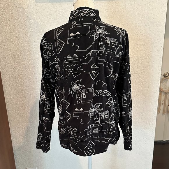 CHICO's ADDITIONS Lightweight Embroidered Jacket - Large - Picture 6 of 9